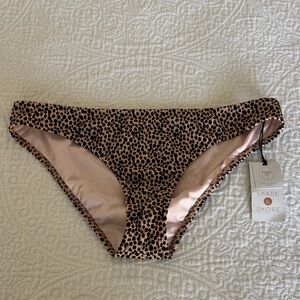 Shade & Shore leopard bikini bottoms NWT